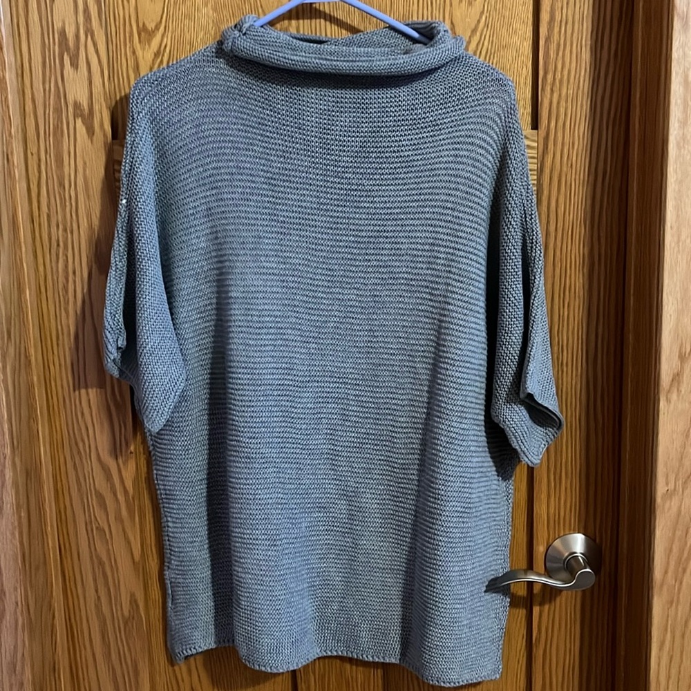 Grey Turtleneck Sweater